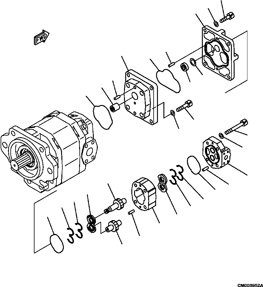 Кронштейн в сборе 705-17-01541 KOMATSU