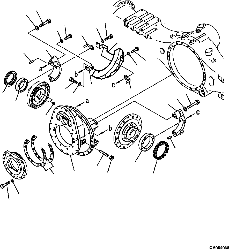 Axle Assembly, Center 56C-23-20005 KOMATSU