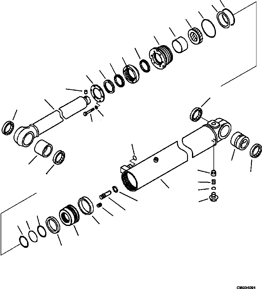 Цилиндр в сборе 707-00-0Z512 KOMATSU