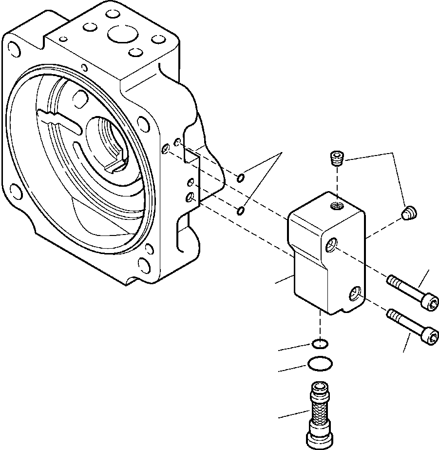 BLOCK, SUBASSEMBLY 708-1U-04610 KOMATSU