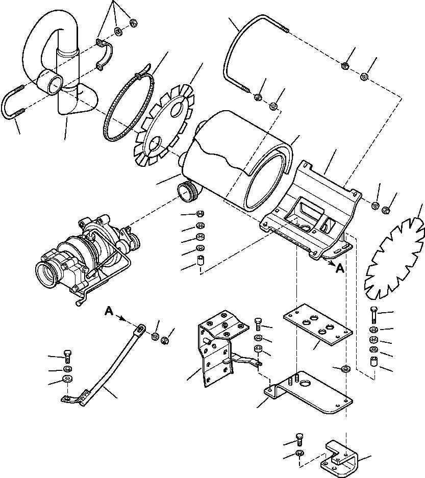 CLAMP, MUFFLER (2.75 IN) 2938-02-1111 KOMATSU