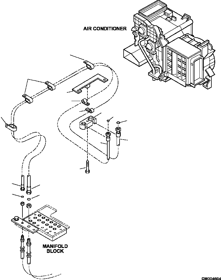 HOSE, EVAPORATOR-RECEIVER 207-979-A711 KOMATSU