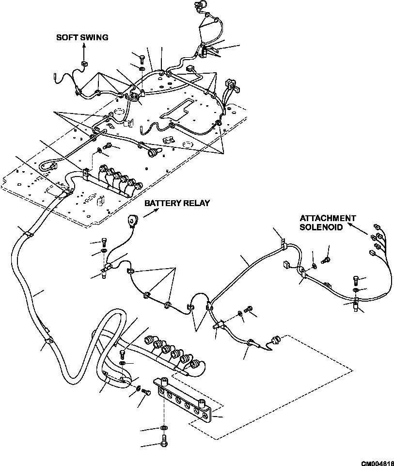 HARNESS, WIRING (48/60 INCH RISER) 206-06-A1351 KOMATSU