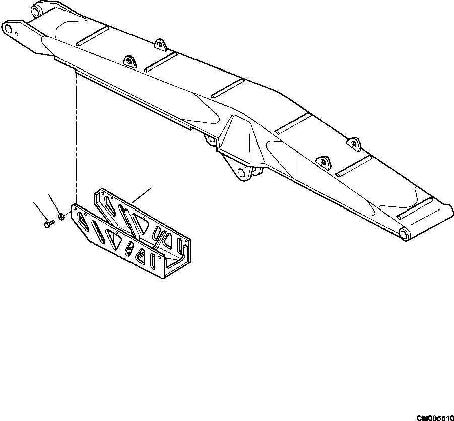 ARM CYLINDER GUARD 206-958-1140 KOMATSU