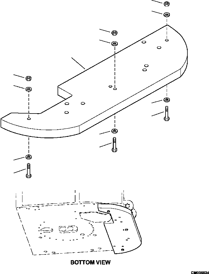 COUNTERWEIGHT, 1182 KG (2606 LB) 27445KF KOMATSU