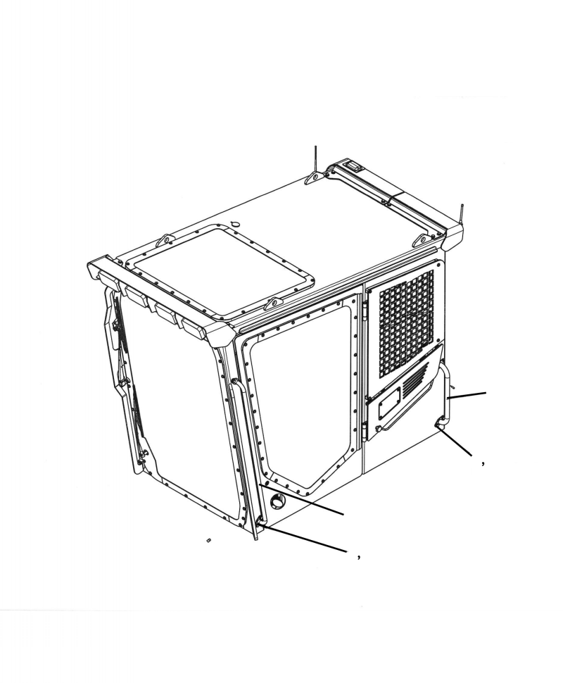HANDRAIL, FRONT 207-53-31170 KOMATSU