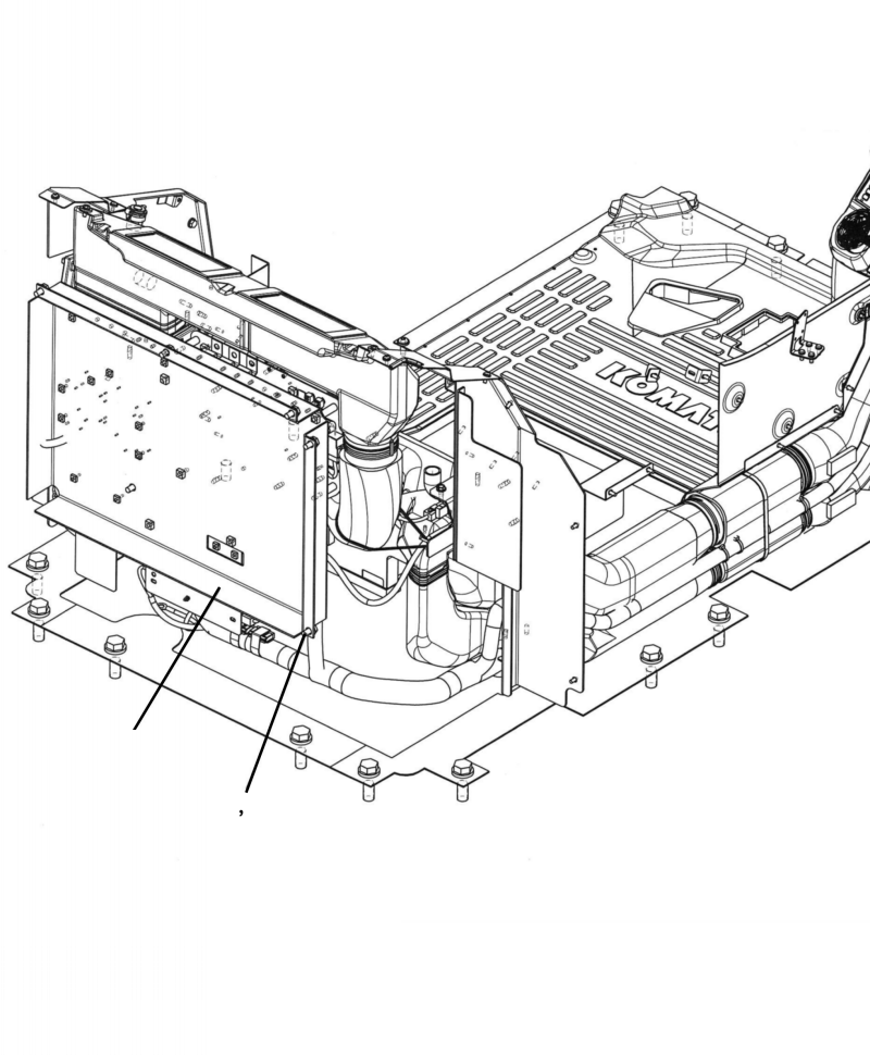 Кронштейн 207-53-34251 KOMATSU