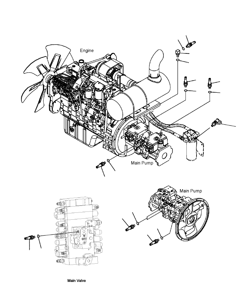 Ниппель 207-60-A1260 KOMATSU