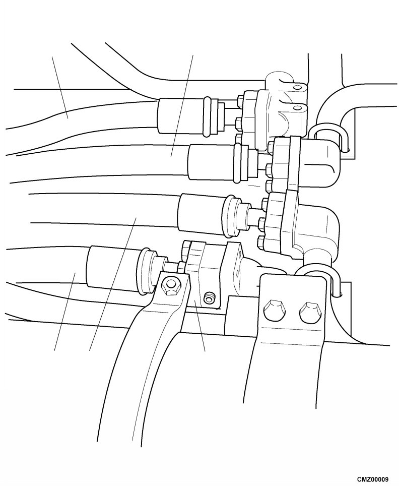 HOSE, BOOM CYLINDER - ROD 206-958-1640 KOMATSU