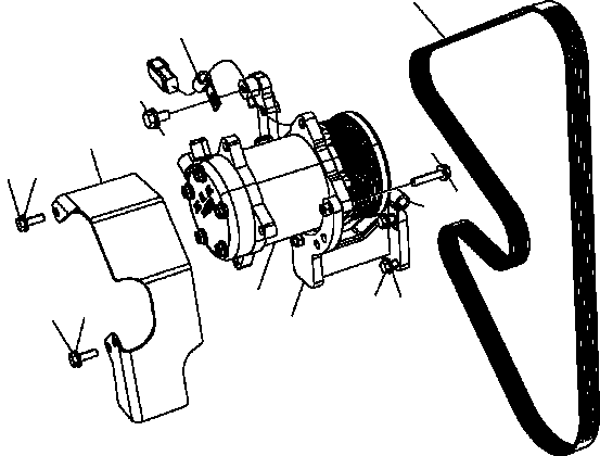 Belt, 1898mm 6732-82-3430 KOMATSU