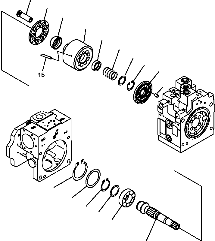 SHAFT, REAR 720-2L-12150 KOMATSU