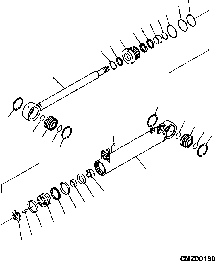 CYLINDER R.H. 707-11-90A70 KOMATSU