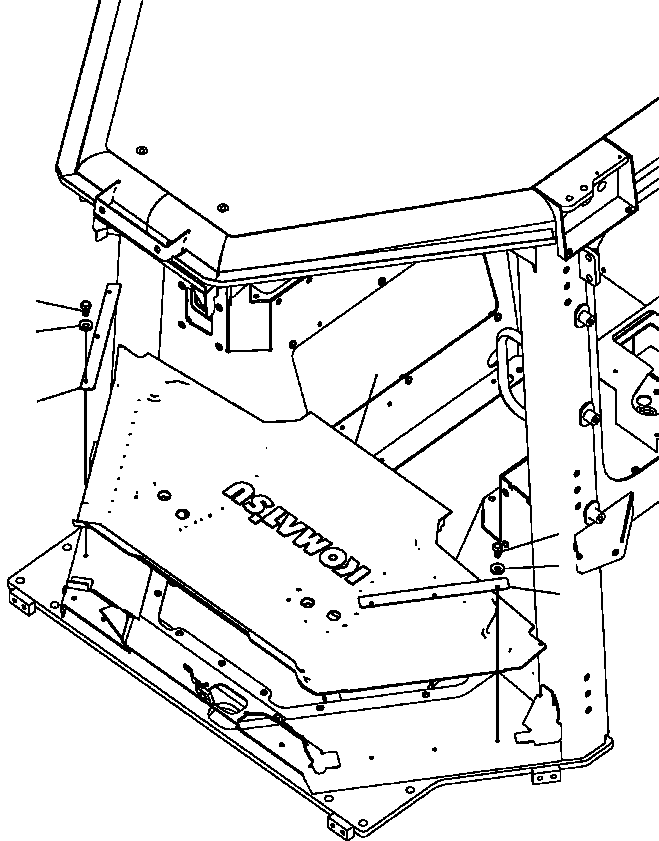 Коврик 12Y-54-28711 KOMATSU