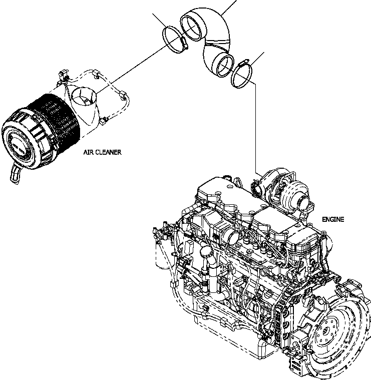 HOSE, AIR CLEANER 12Y-02-11131 KOMATSU
