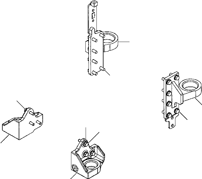 BRACKET, LH REAR 12Y-01-11591 KOMATSU