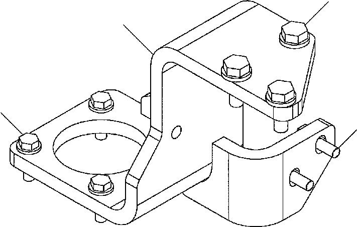 BRACKET, FUEL FILTER 12Y-01-11723 KOMATSU