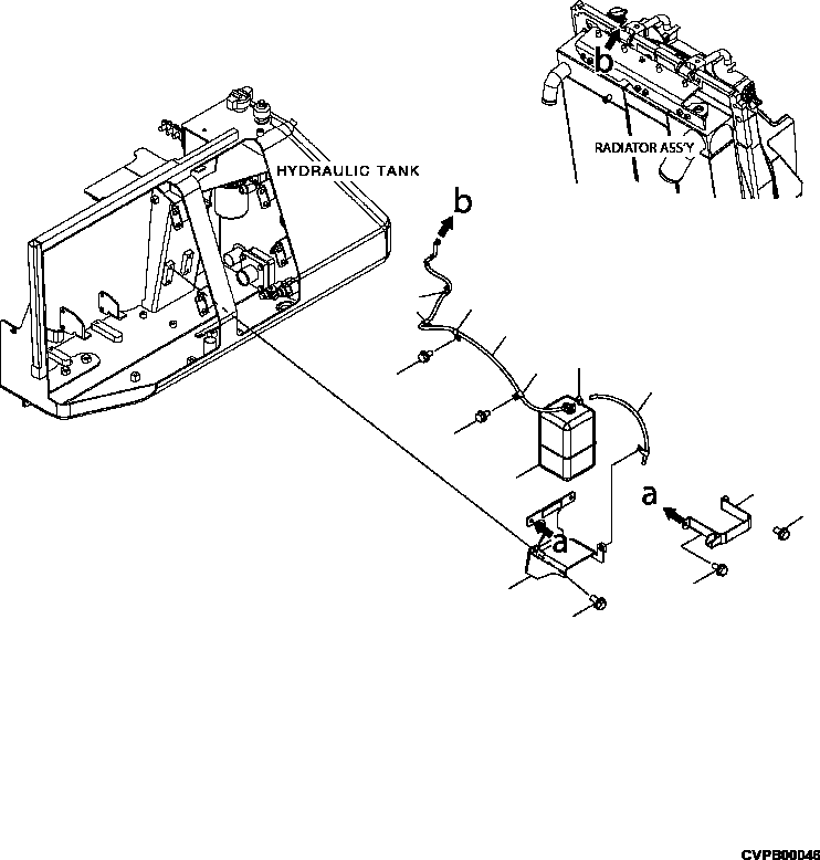 BRACKET, MOUNT TANK 12Y-03-13161 KOMATSU