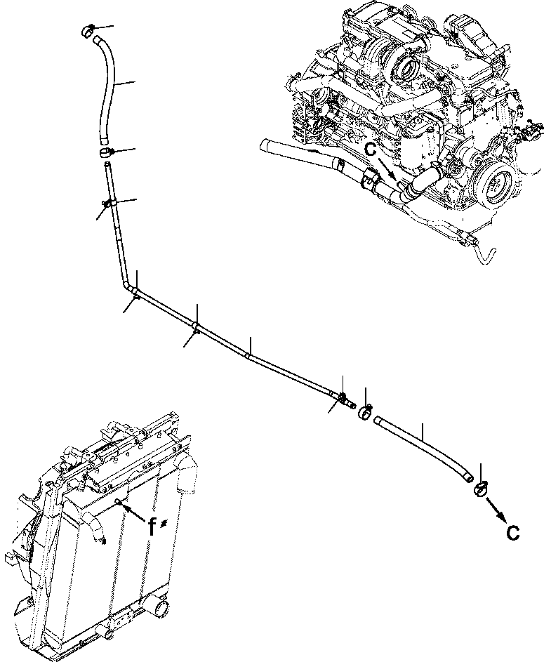 TUBE, FILL LINE 12Y-03-13672 KOMATSU
