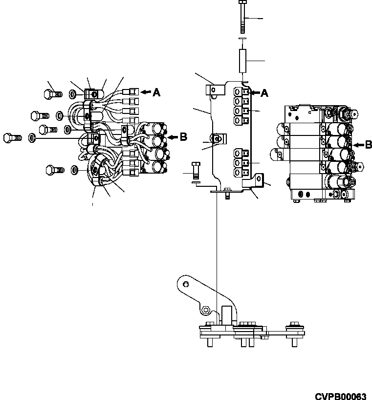 Опора (сварная) 154-54-23160 KOMATSU