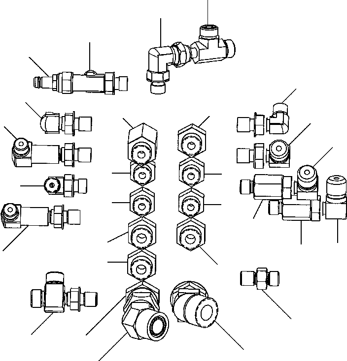 Соединительный фитинг 12Y-62-14150 KOMATSU