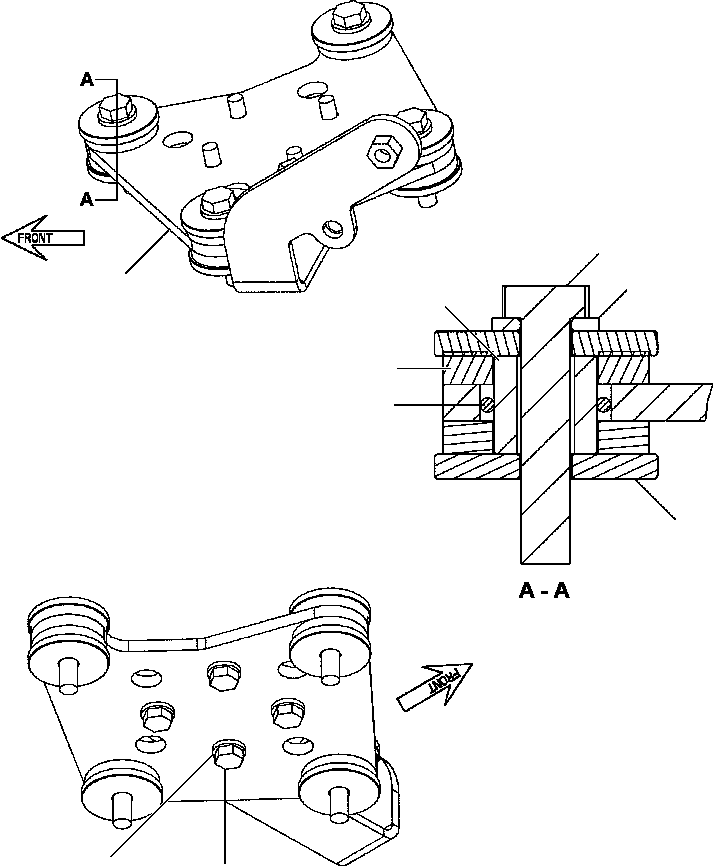 BRACKET, MOUNT VALVE 12Y-62-18151 KOMATSU