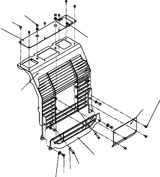 GRILL, LOWER 12Y-03-11331 KOMATSU