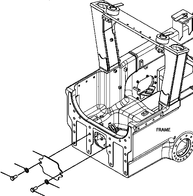 Задняя крышка 12Y-54-11521 KOMATSU