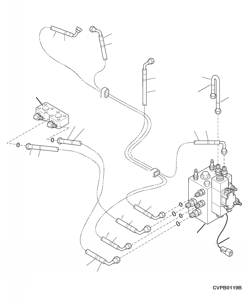Шланг 2A6-62-A1220 KOMATSU