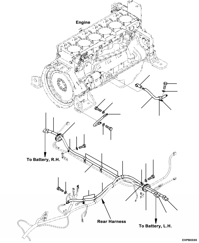 Кабель 425-06-42330 KOMATSU