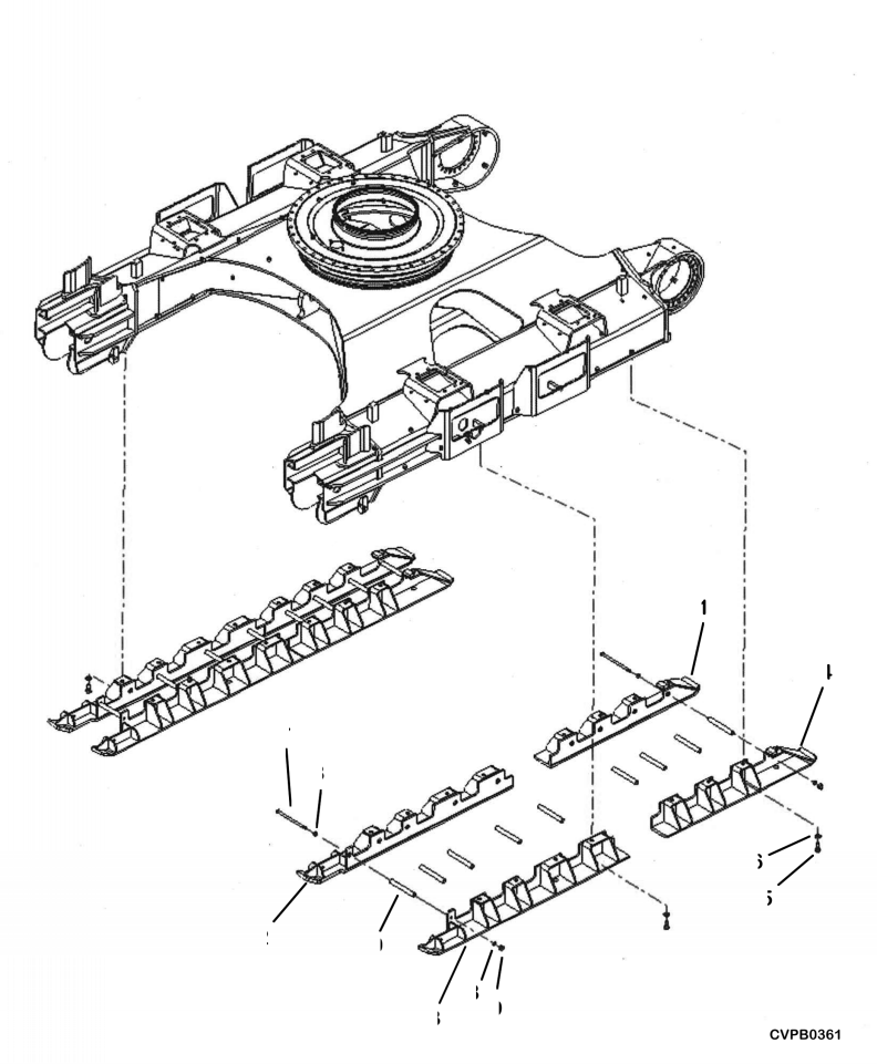 GUARD, L.H. REAR 206-30-A1561 KOMATSU