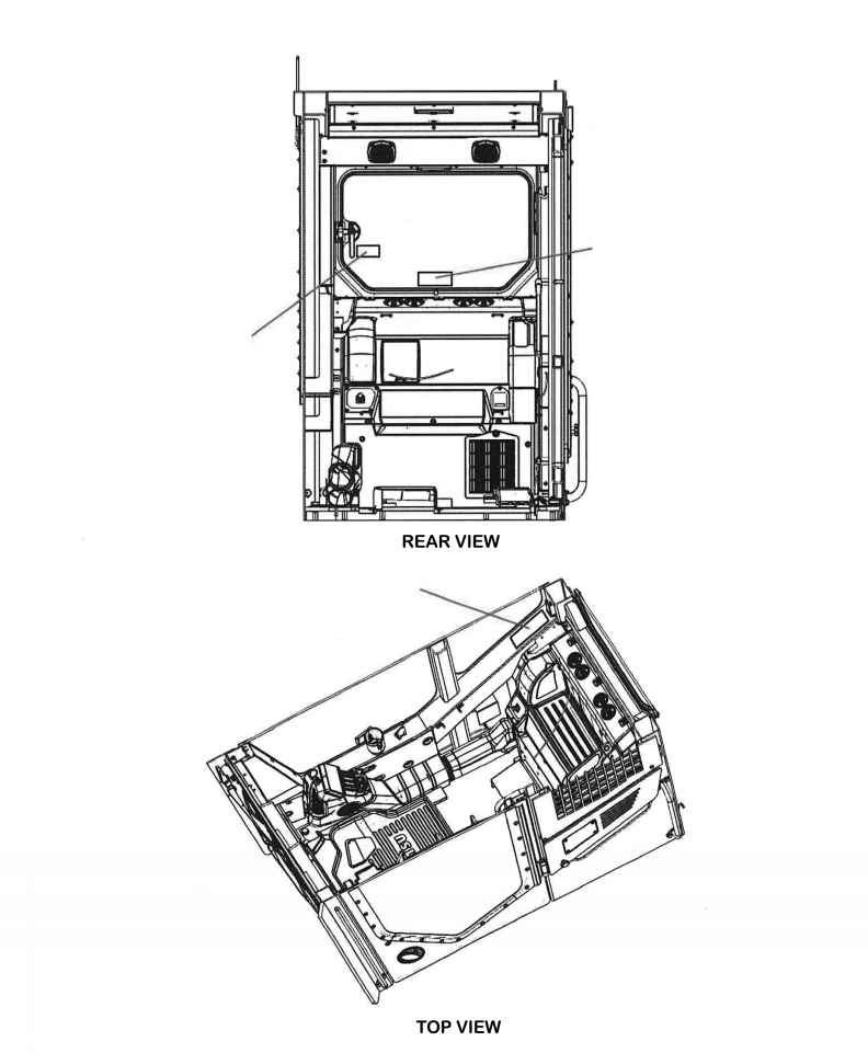 DECAL, ROPS CERTIFICATION 206-00-A1230 KOMATSU