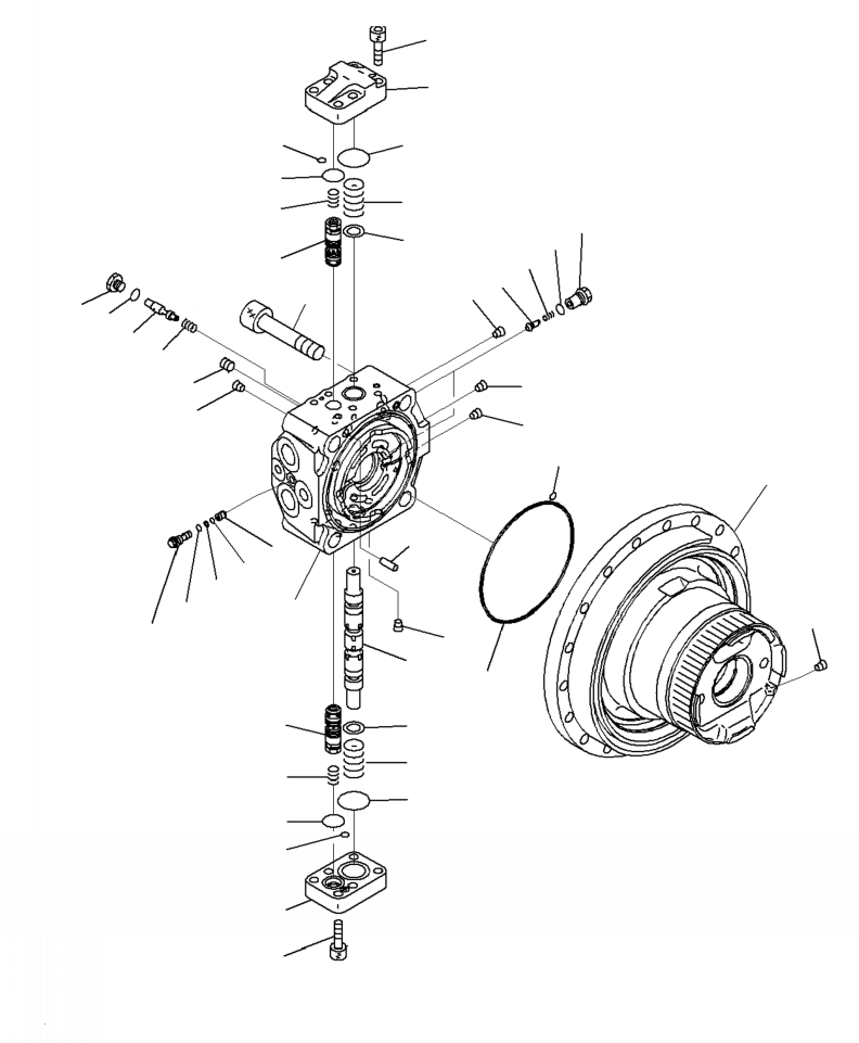 FINAL DRIVE ASSEMBLY, R.H. 20Y-27-00730 KOMATSU