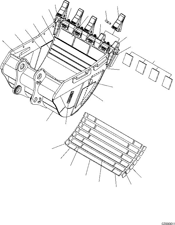 Зуб ковша 77B-939-92D0 KOMATSU