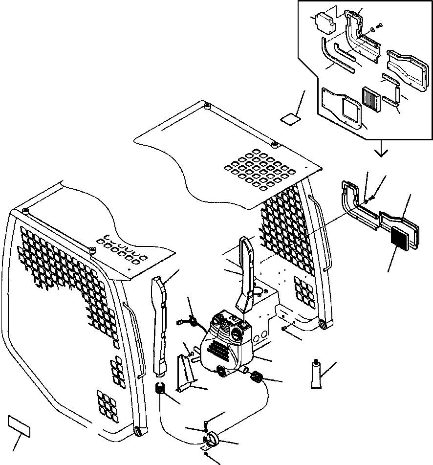 AIR CONDITIONING, ASSEMBLY 37A-942-1320 KOMATSU
