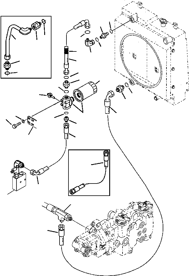 Соединительный штуцер 37D-09-66114 KOMATSU