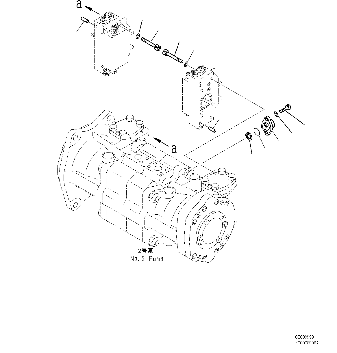 Насос в сборе 708-2L-90723 KOMATSU