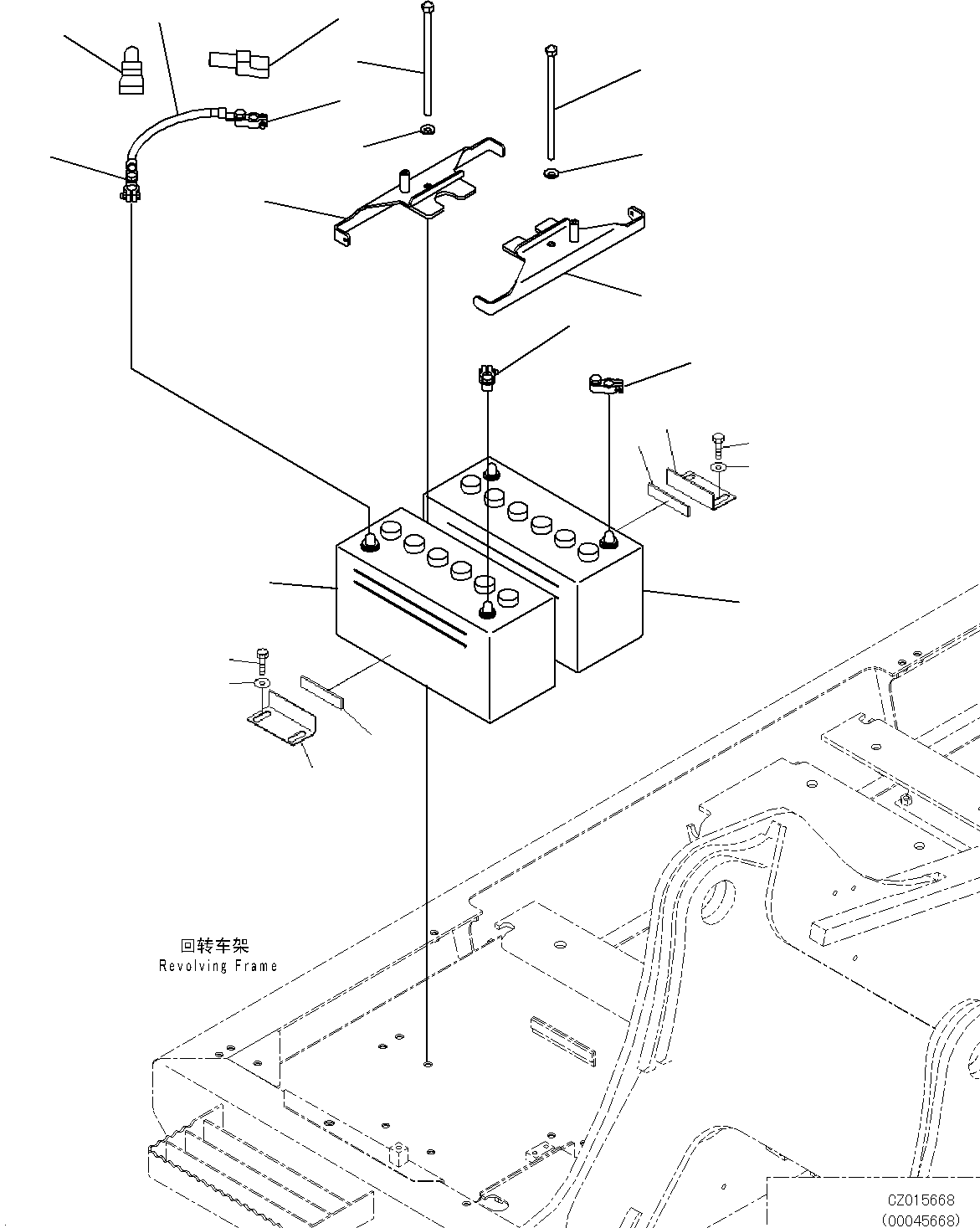 BATTERY WET 206-06-D1610 KOMATSU
