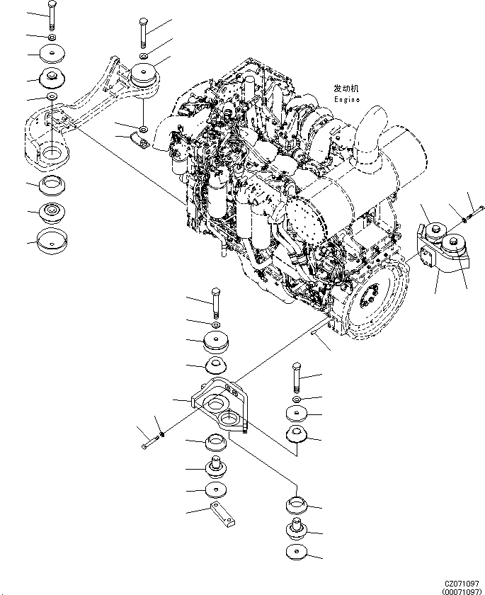 Упор 209-01-D1130 KOMATSU