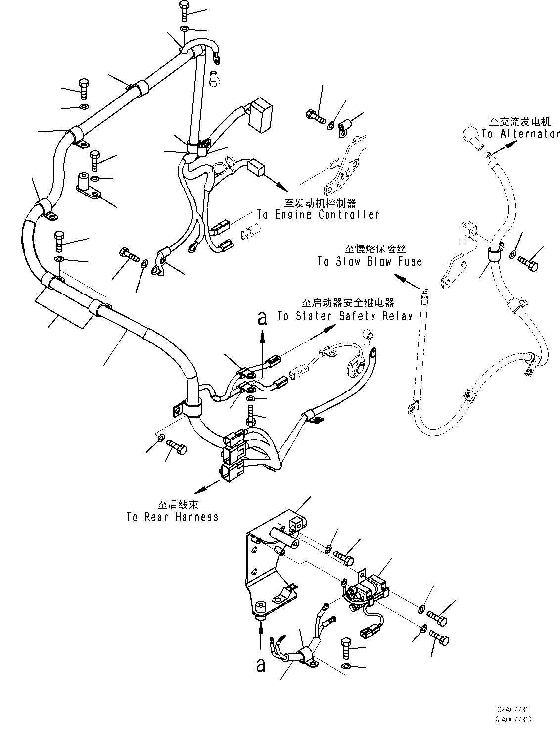 Жгут проводов 423-06-43271 KOMATSU