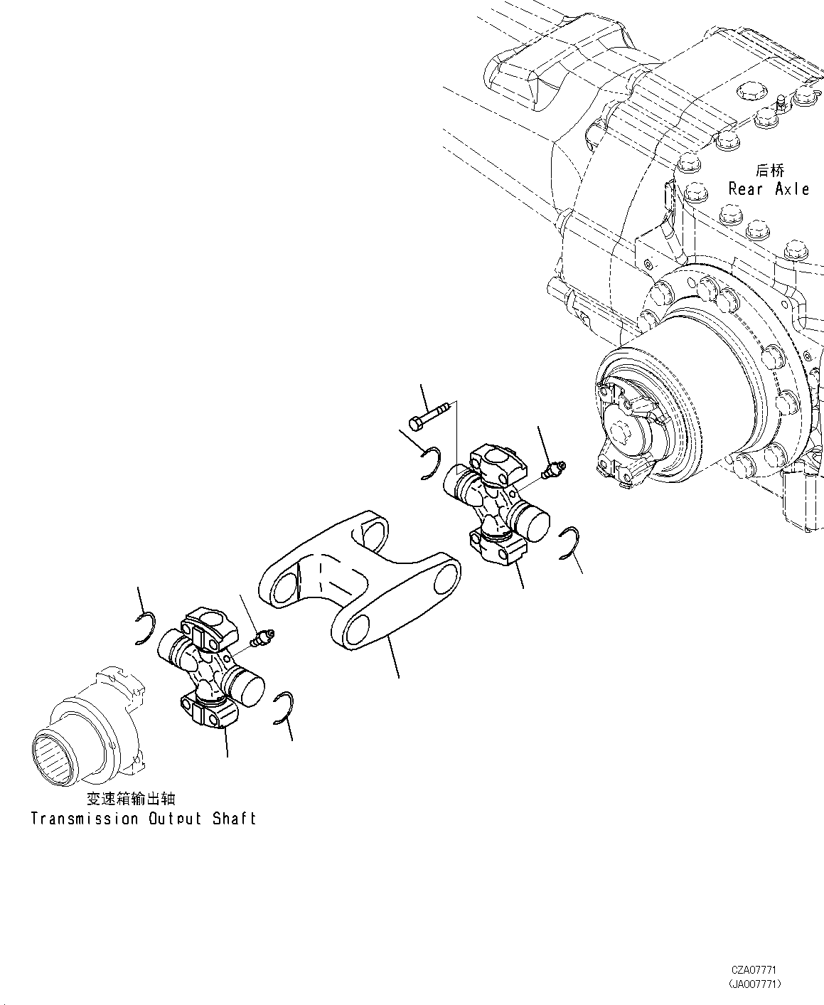 Карданный вал 423-20-39310 KOMATSU