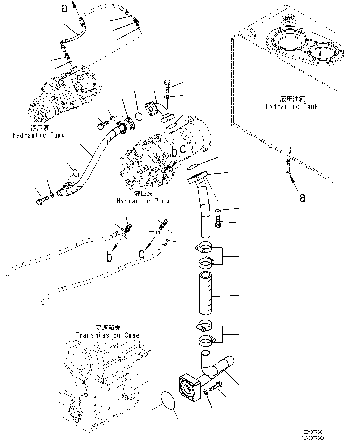 Трубка 423-62-46370 KOMATSU