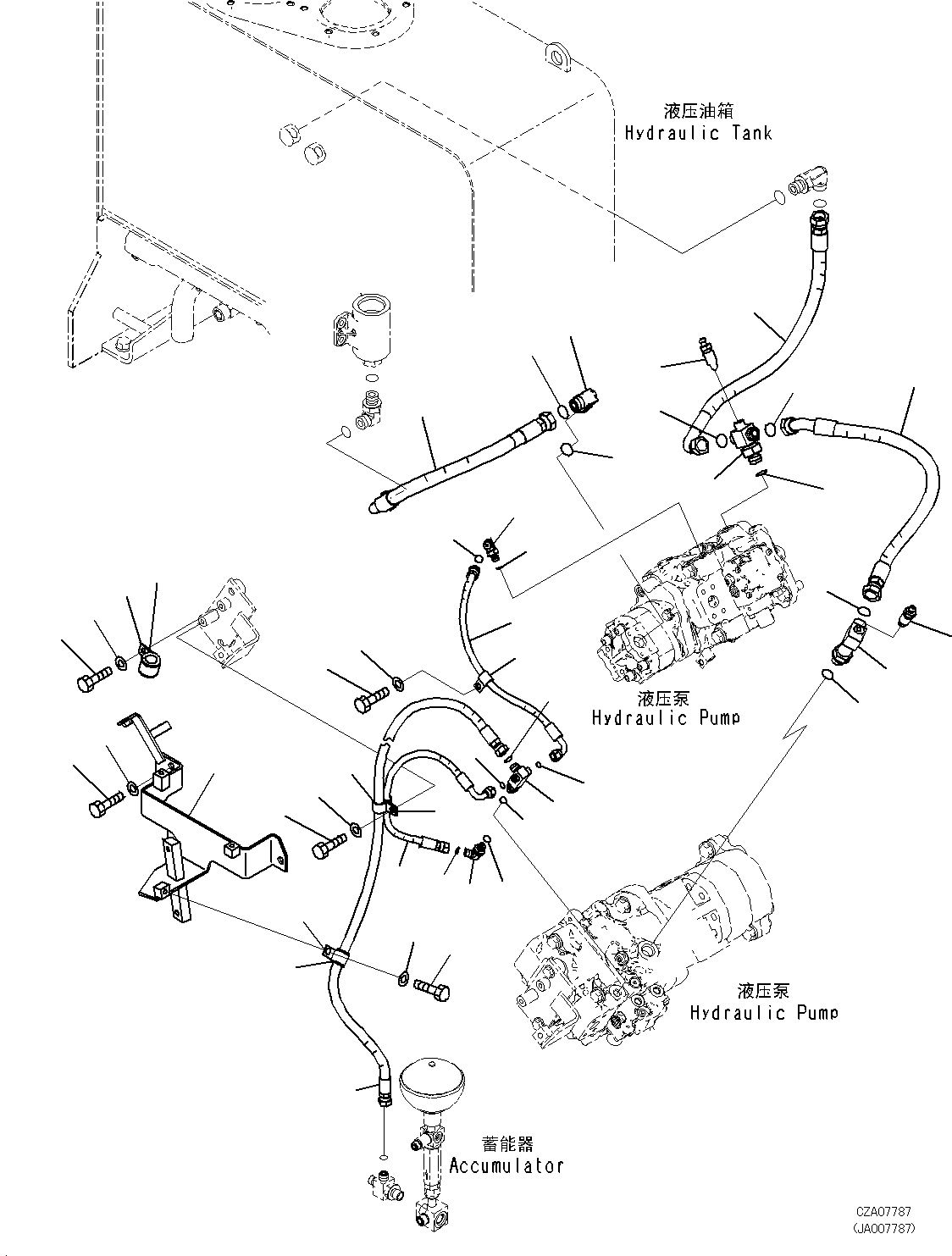 Шланг 423-62-46580 KOMATSU
