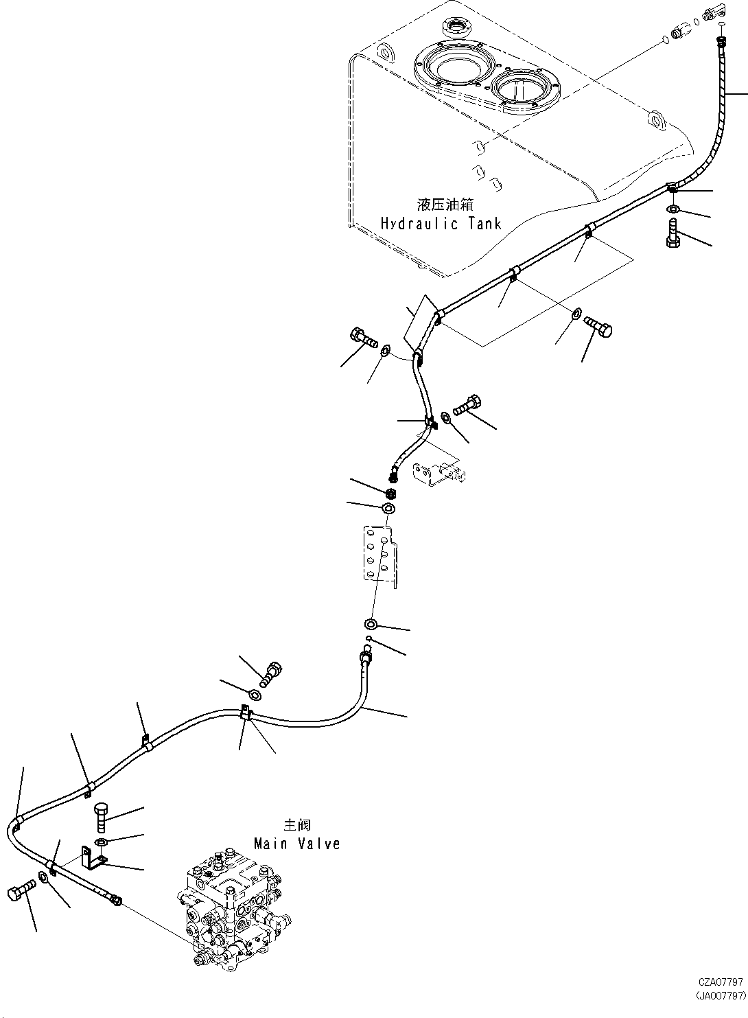 Шланг 423-62-44520 KOMATSU