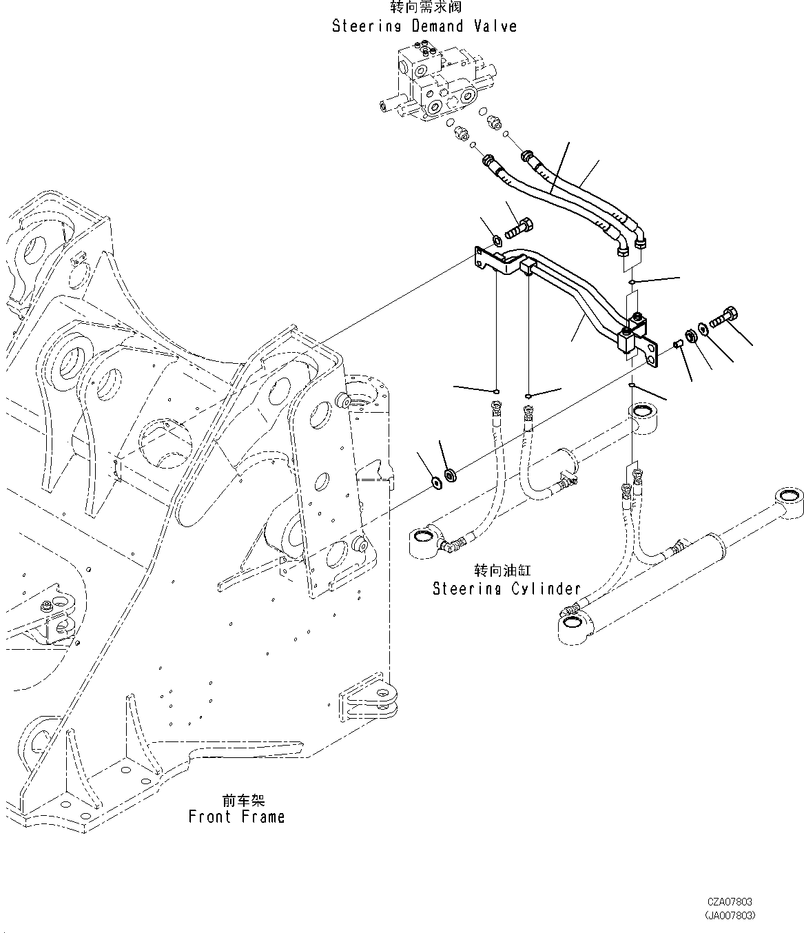 Шланг с торцевым уплотнением 02758-00506 KOMATSU