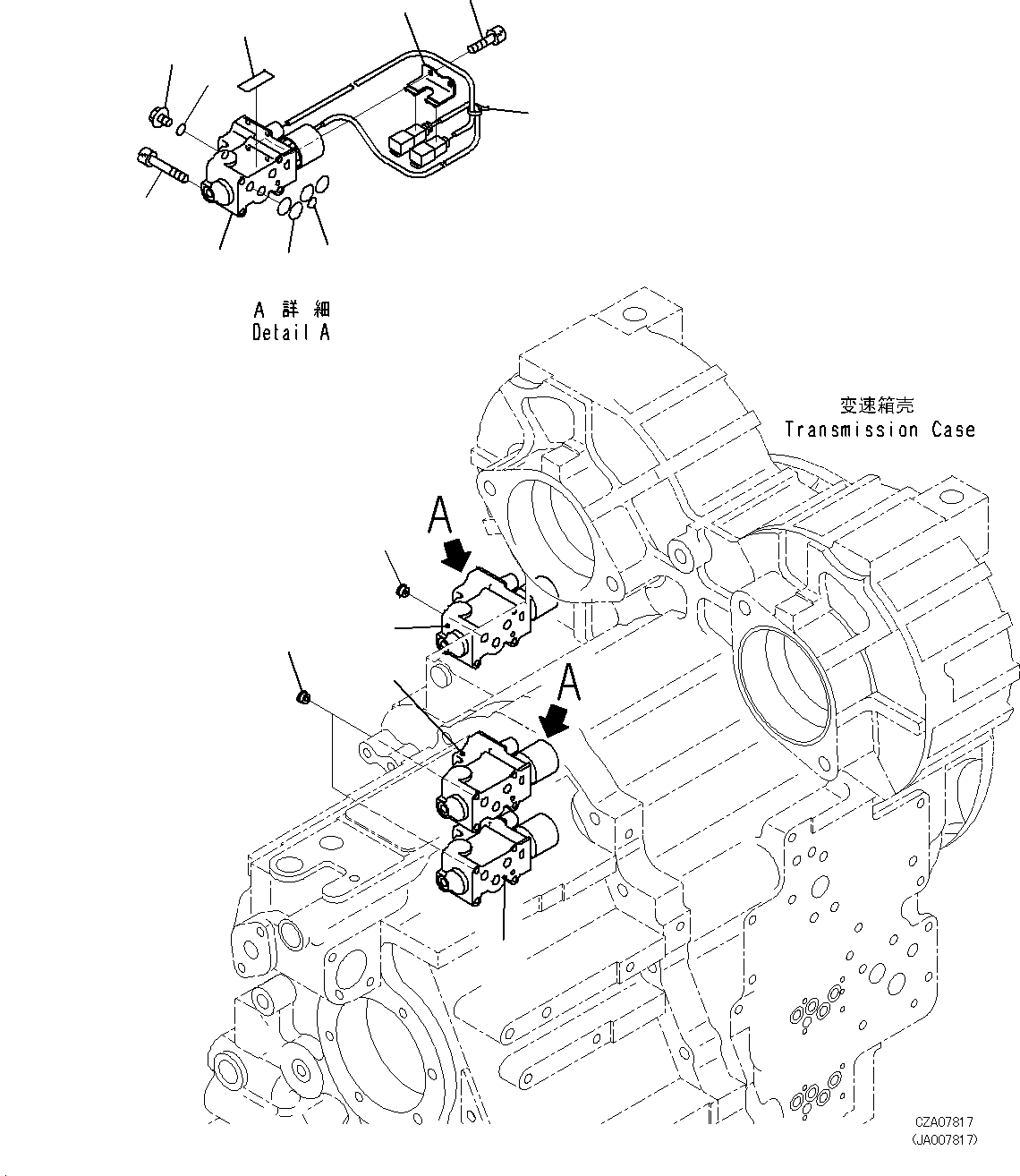 VALVE A., ECMV 714-12-35702 KOMATSU