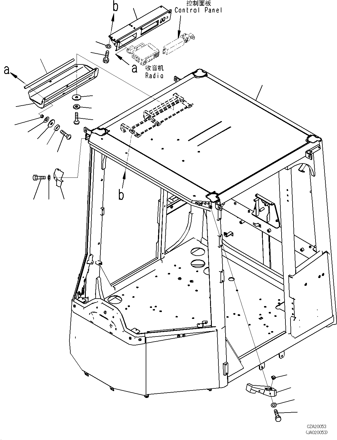 ROPS CAB WELD 423-926-D110 KOMATSU