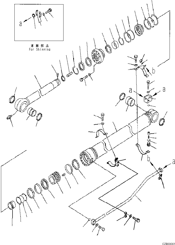 Группа цилиндра 707-01-XEC11 KOMATSU