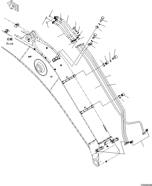 Трубка 207-62-78110 KOMATSU