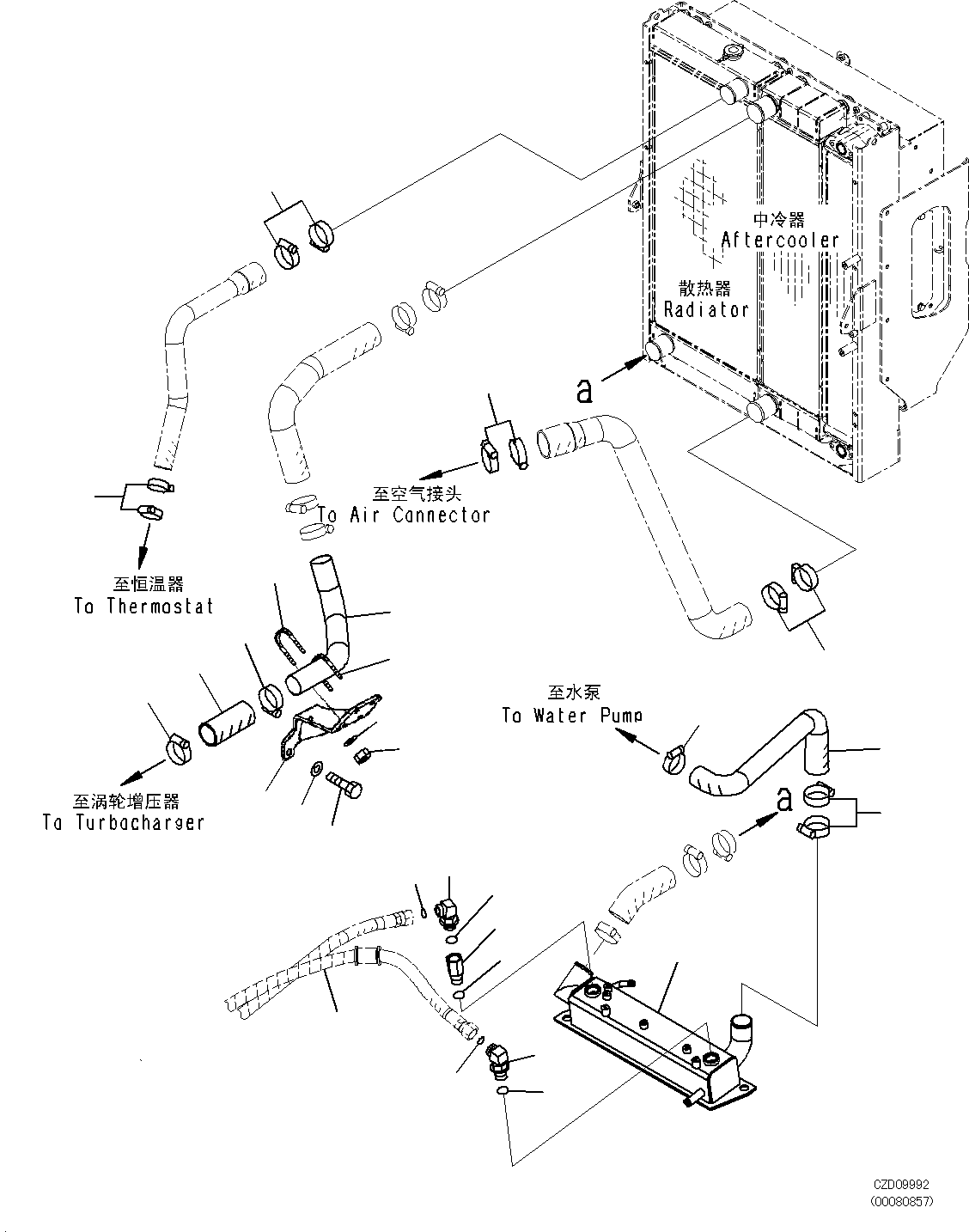 Hose(Torque Converter and Transmission,Cooling Piping) (423-62-41861) KOMATSU