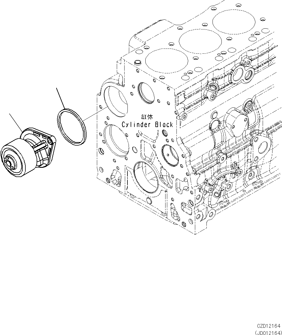 WATER PUMP ASS'Y,WATER 6754-61-1101 KOMATSU